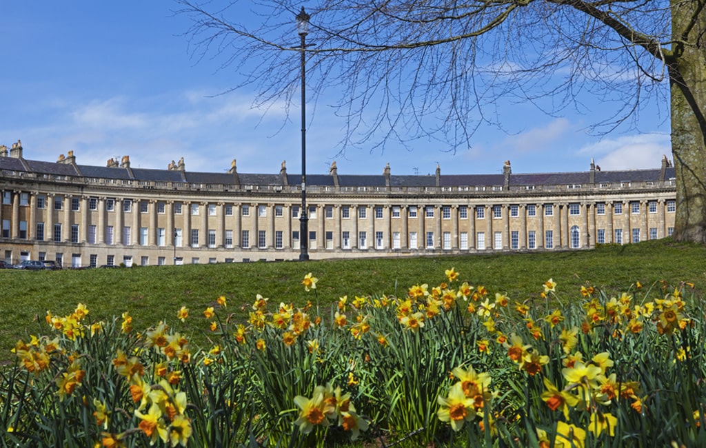 The Royal Crescent, Bath in Spring