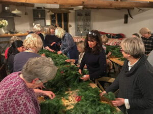 Christmas wreath workshop in Bath